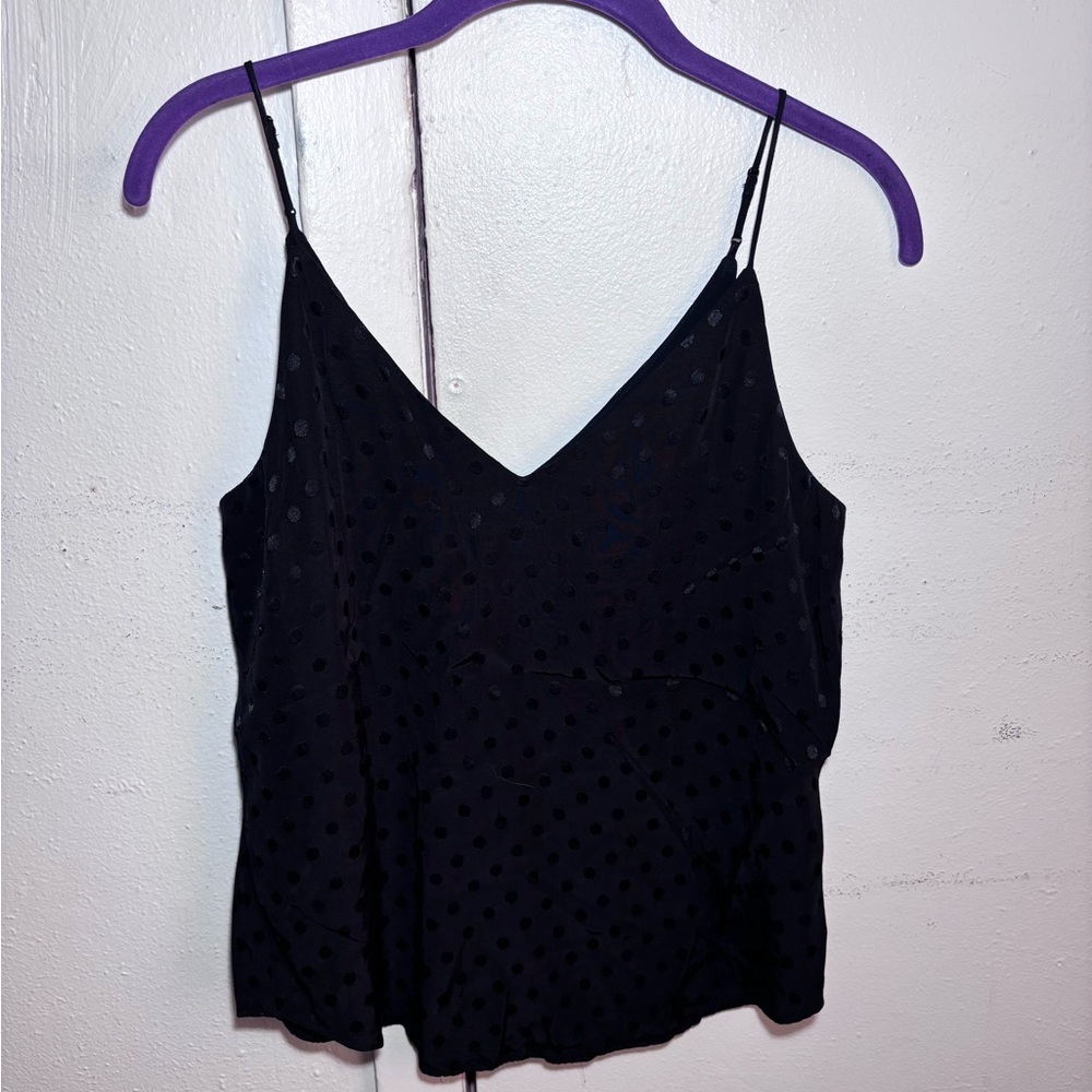 Express Satin Polka Dot Tank Top